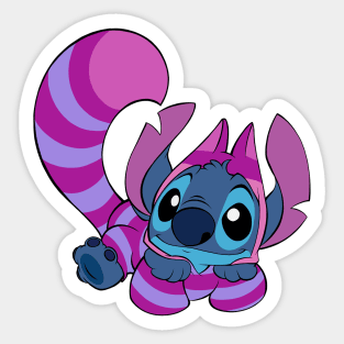 Halloween Time - Stitch Cheshire Sticker